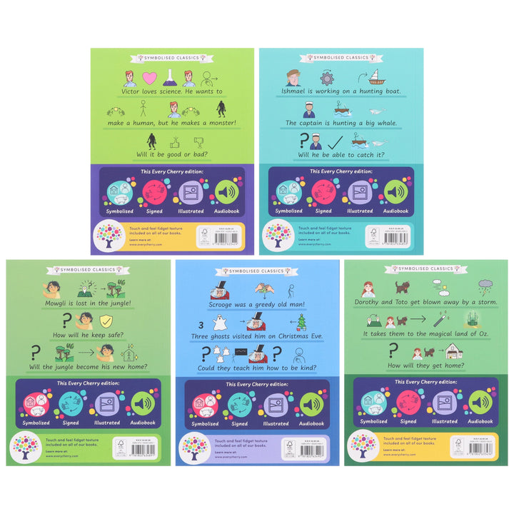 Symbolised Classics Reading Library: The Starter Collection 5 Books Boxed Set - Ages 7+ - Paperback