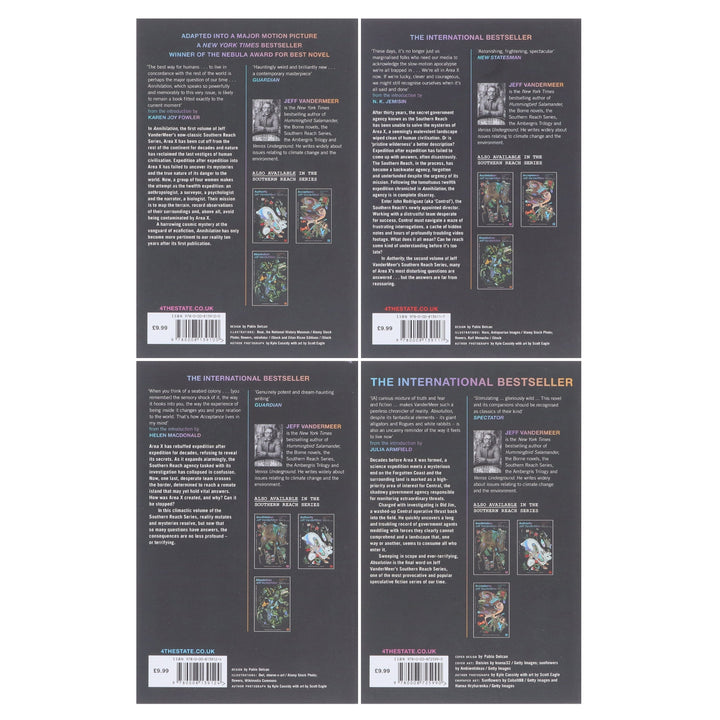 Southern Reach Series by Jeff VanderMeer (10th Anniversary Edition) 4 Books Collection Set - Fiction - Paperback