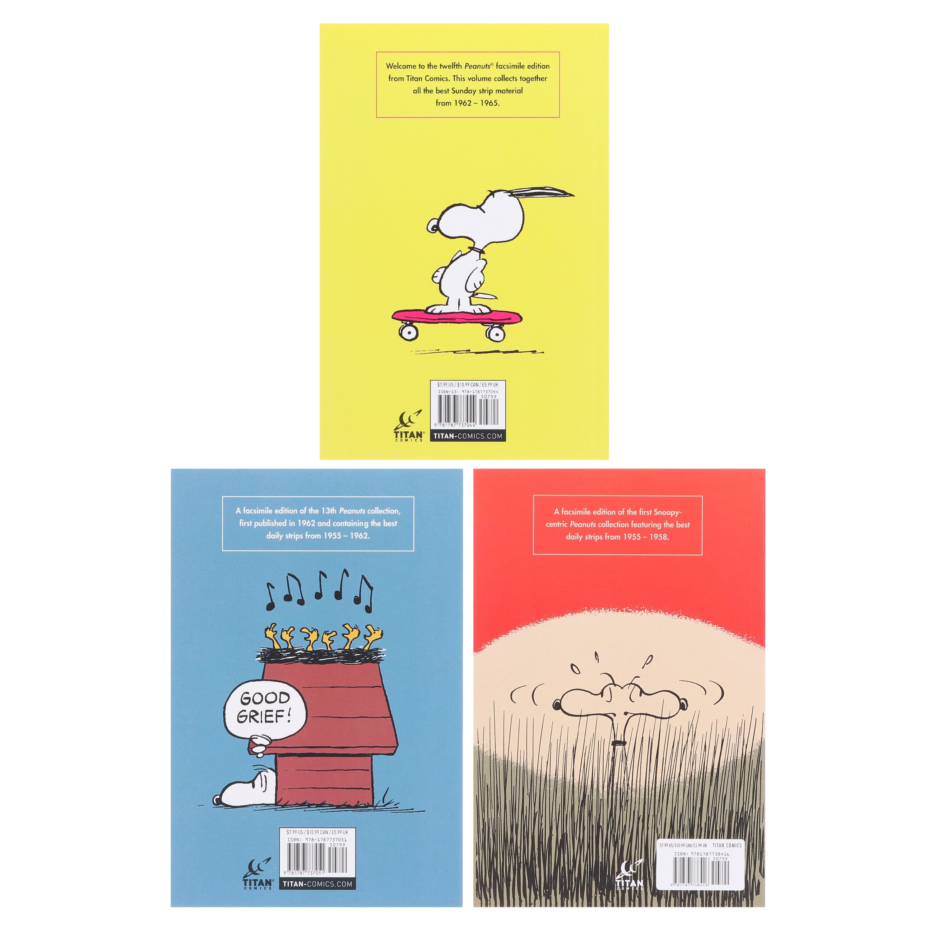 Peanuts: The Snoopy Collection (Includes 3 Art Cards!) 3 Books