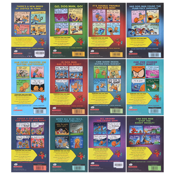 Dog Man by Dav Pilkey: Books 1-12 Collection Set - Ages 6-12 - Hardback