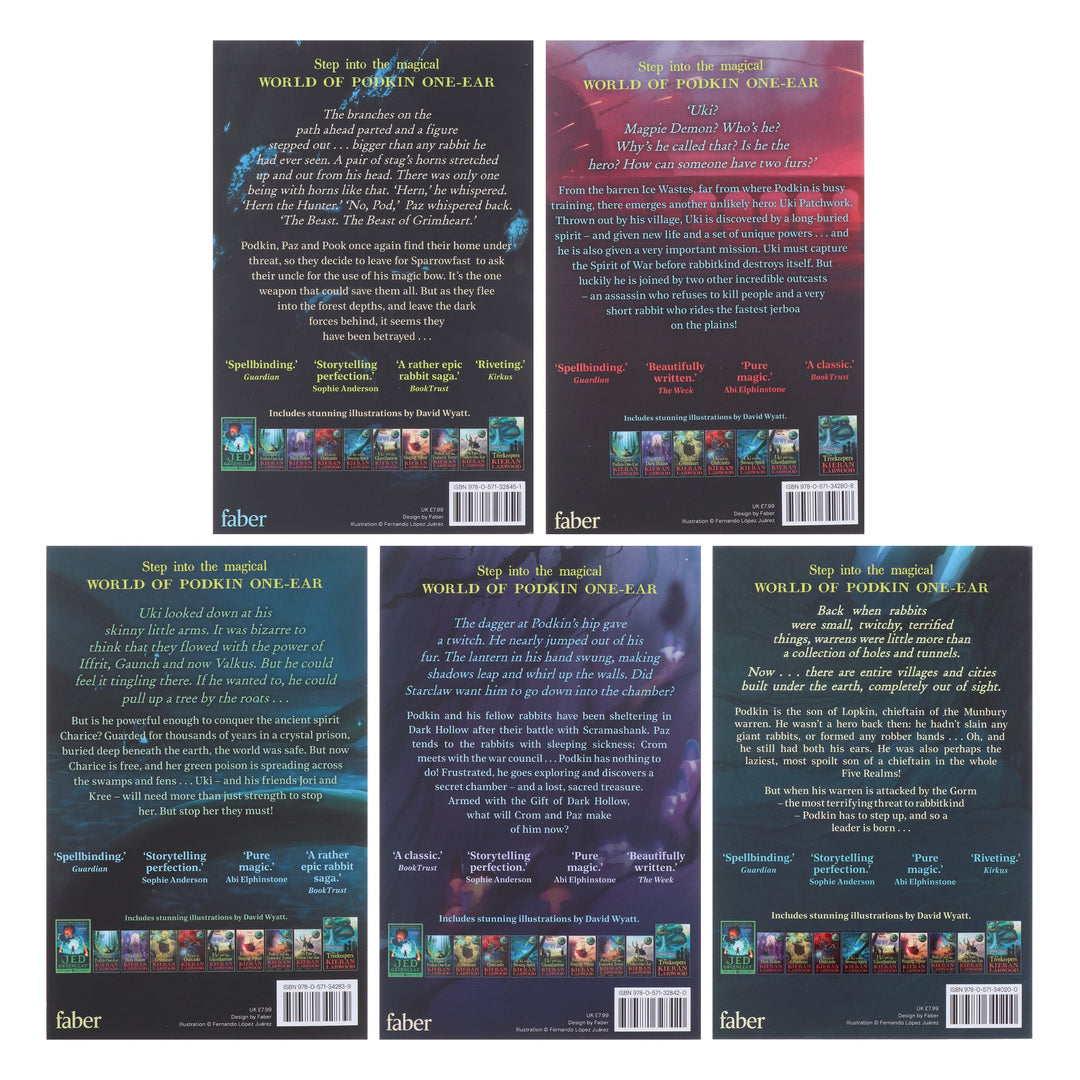 The World of Podkin One-Ear Series by Kieran Larwood 5 Books Collection Set - Ages 9-14 - Paperback