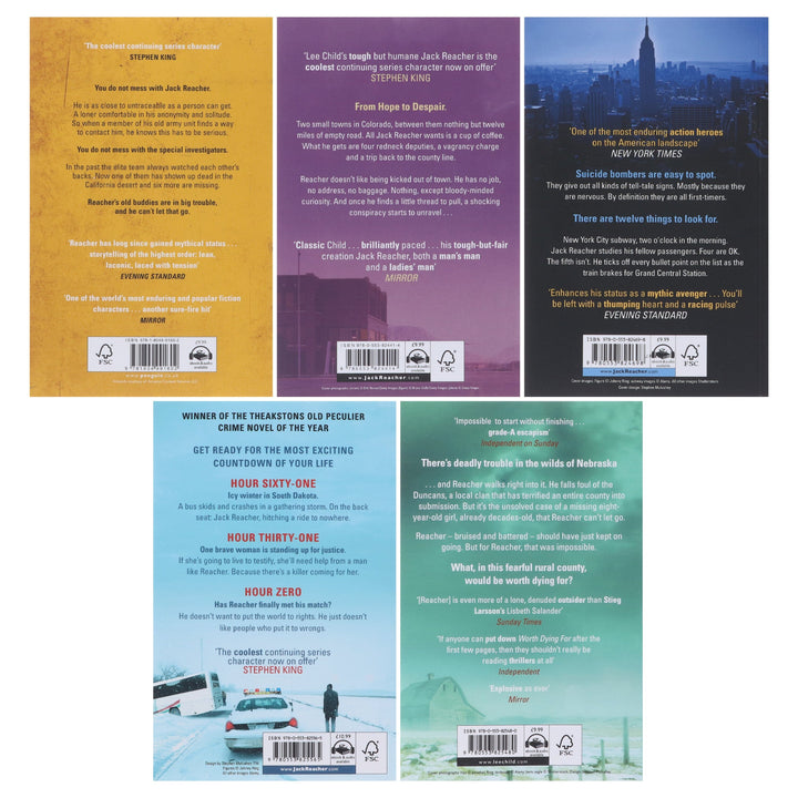 Jack Reacher by Lee Child: Books 11-15 Collection Set - Fiction - Paperback