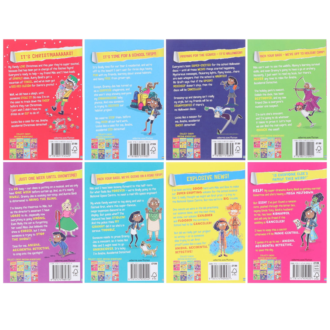 Anisha Accidental Detective Series By Serena Patel 8 Books Collection Set - Ages 7-11 - Paperback