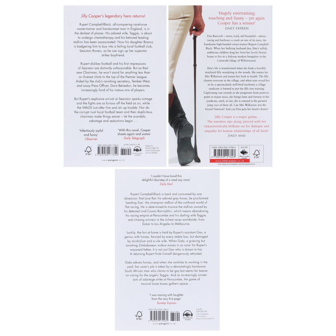 Rutshire Chronicles Series (Book 9-11) By Jilly Cooper: 3 Books Collection Set - Fiction - Paperback