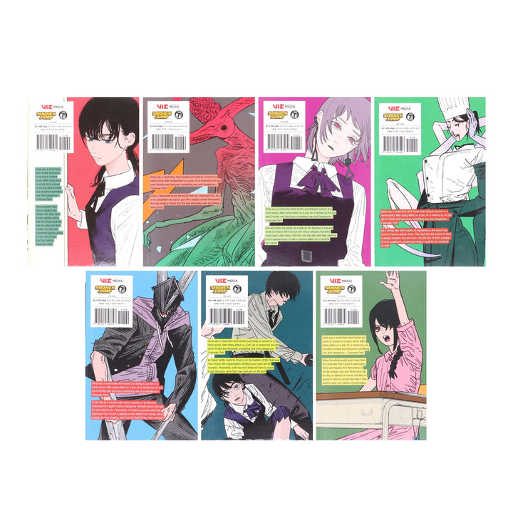 Chainsaw Man Volume 12-18 by Tatsuki Fujimoto: 7 Books Collection Set - Manga - Paperback