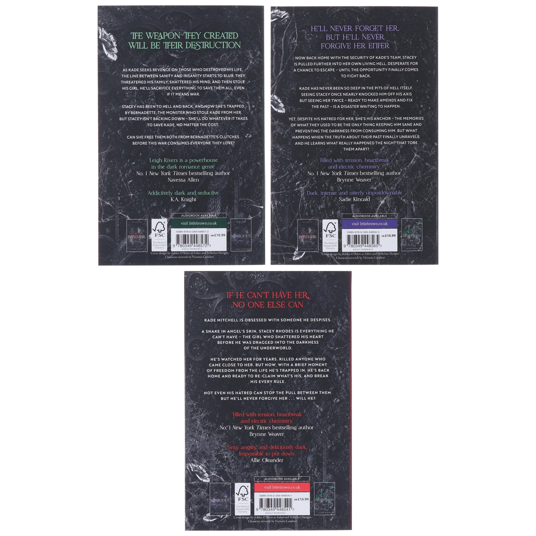 The Edge of Darkness Trilogy by Leigh Rivers 3 Books Collection Set - Fiction - Paperback