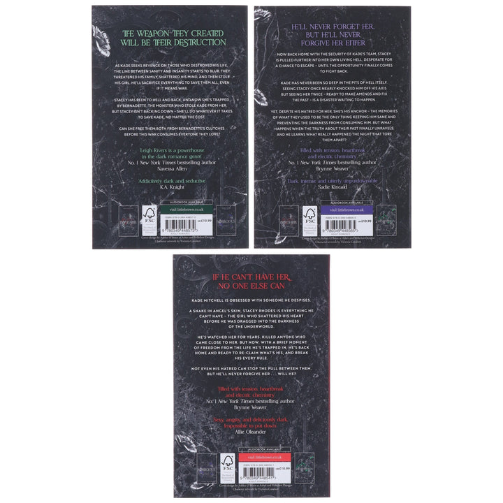 The Edge of Darkness Trilogy by Leigh Rivers 3 Books Collection Set - Fiction - Paperback