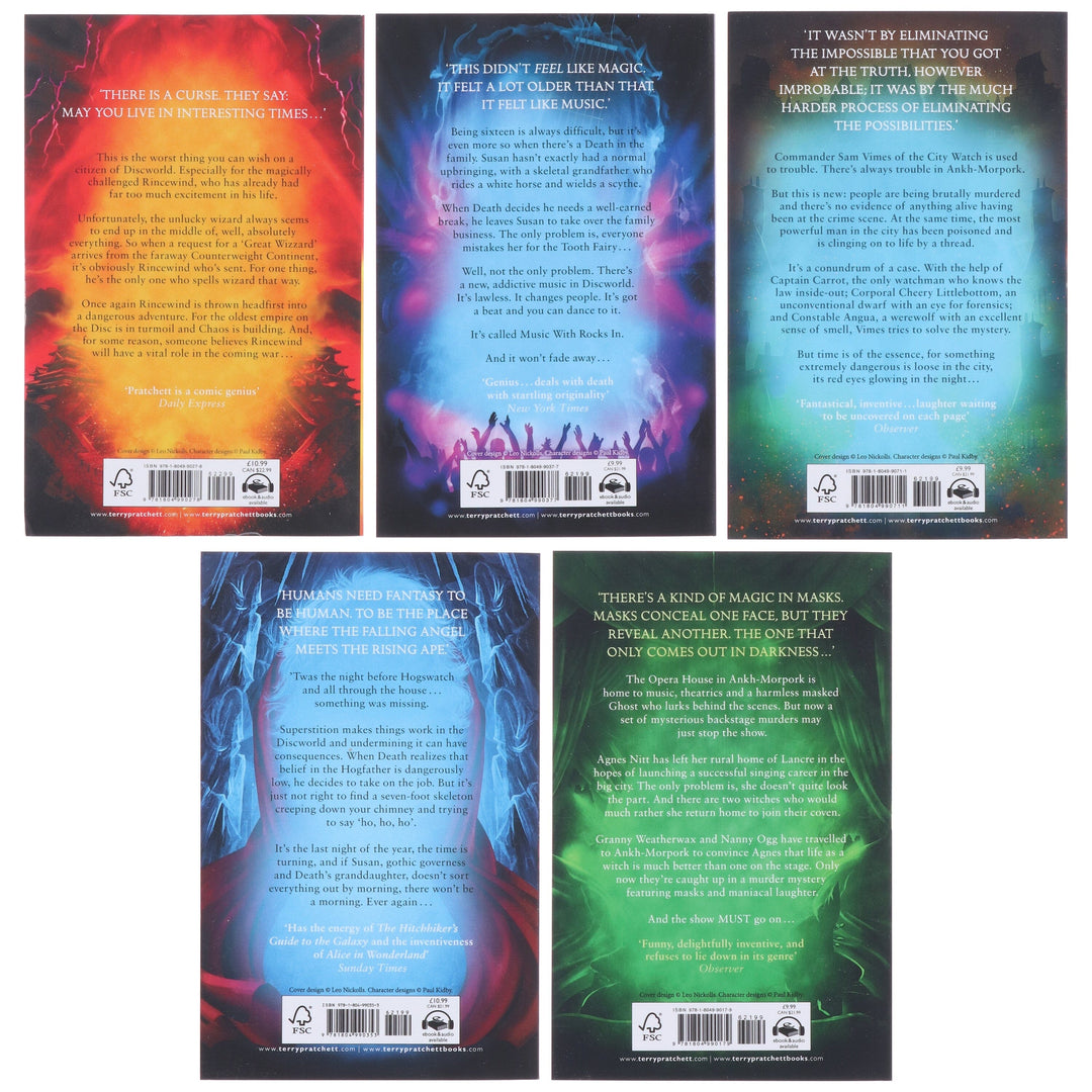 Discworld (Book 16-20) by Terry Pratchett 5 Books Collection Set - Fiction - Paperback