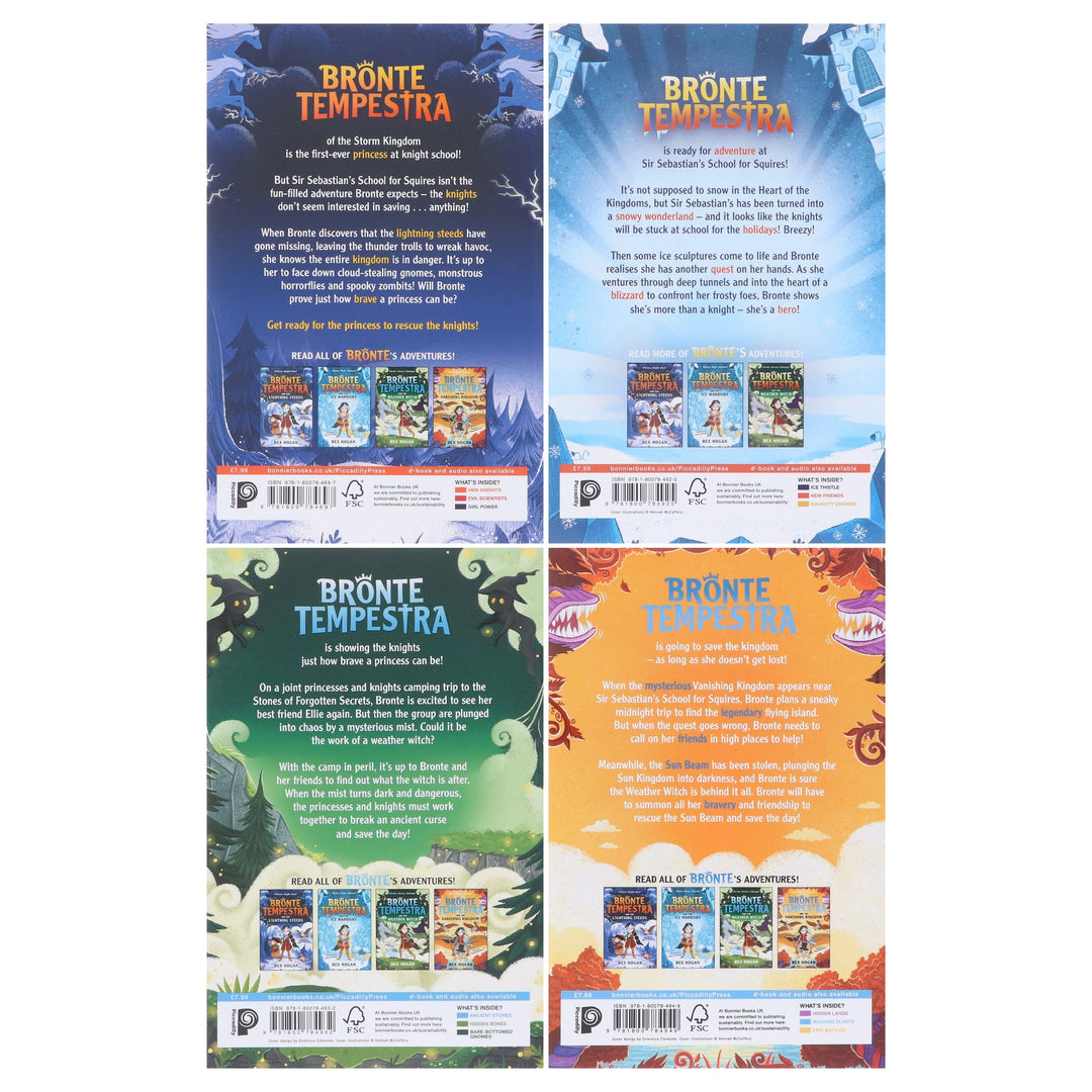 Bronte Tempestra Series by Bex Hogan Illustrated 4 Books Collection Set - Ages 7-12 - Paperback