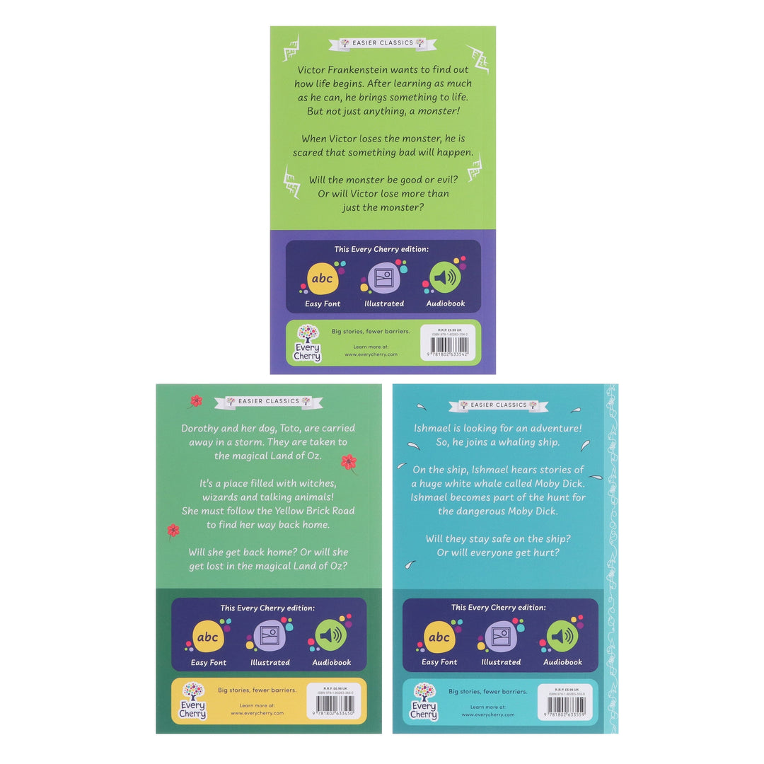 Easier Classics Reading Library (Starter) 3 Books Collection Set - Ages 7+ - Paperback