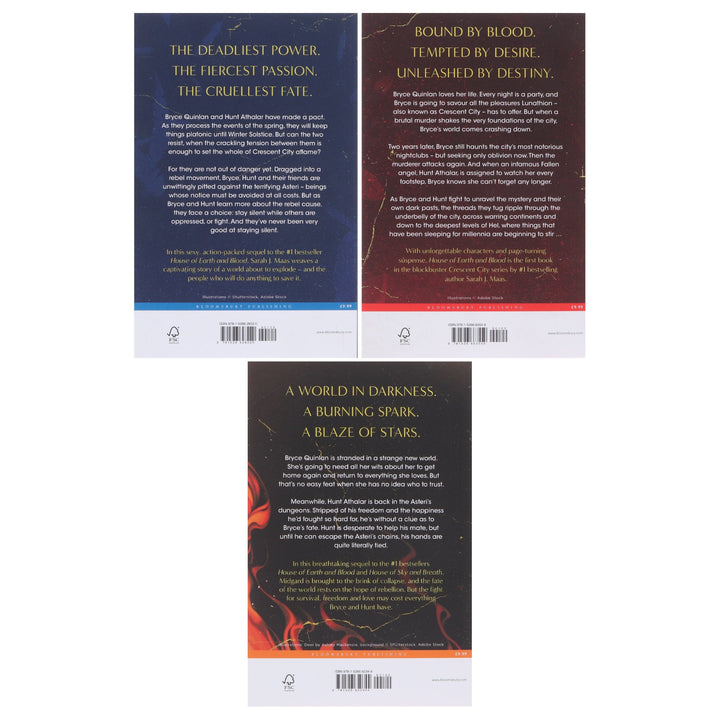 Crescent City Series by Sarah J. Maas 3 Books Collection Set - Fiction - Paperback