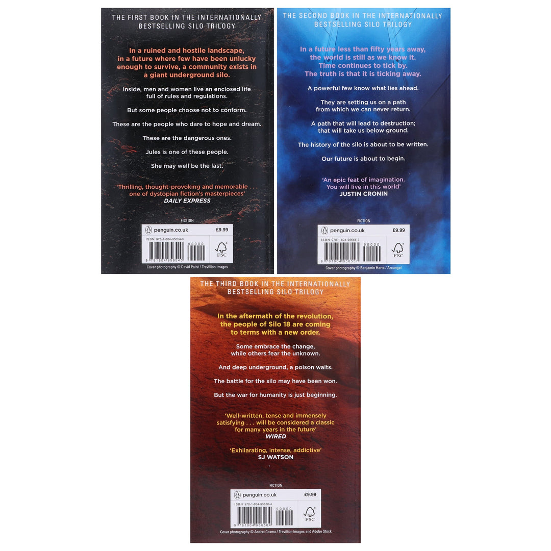 Silo Series By Hugh Howey 3 Books Collection Set - Fiction - Paperback