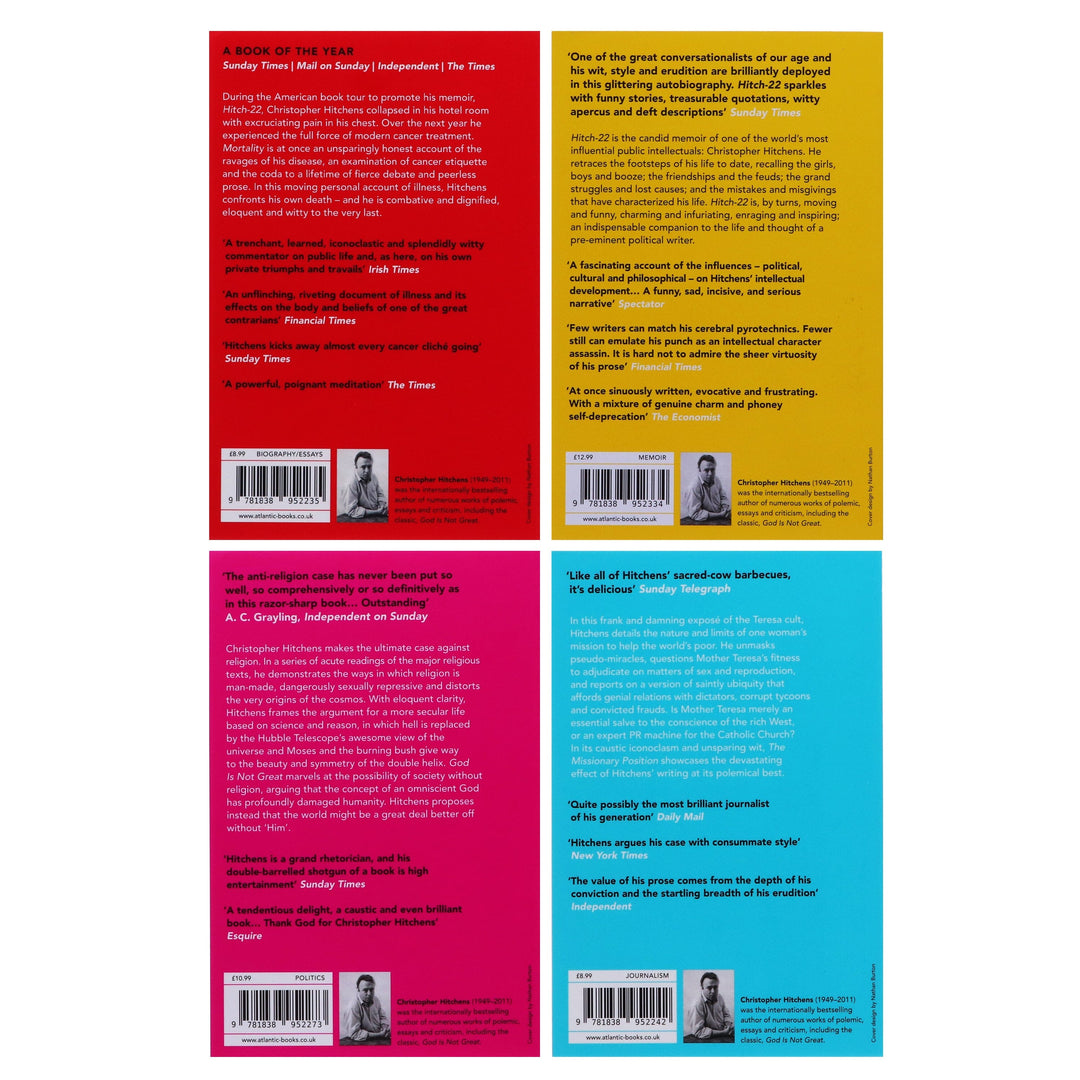 Christopher Hitchens 4 Books Collection Set - Non Fiction - Paperback