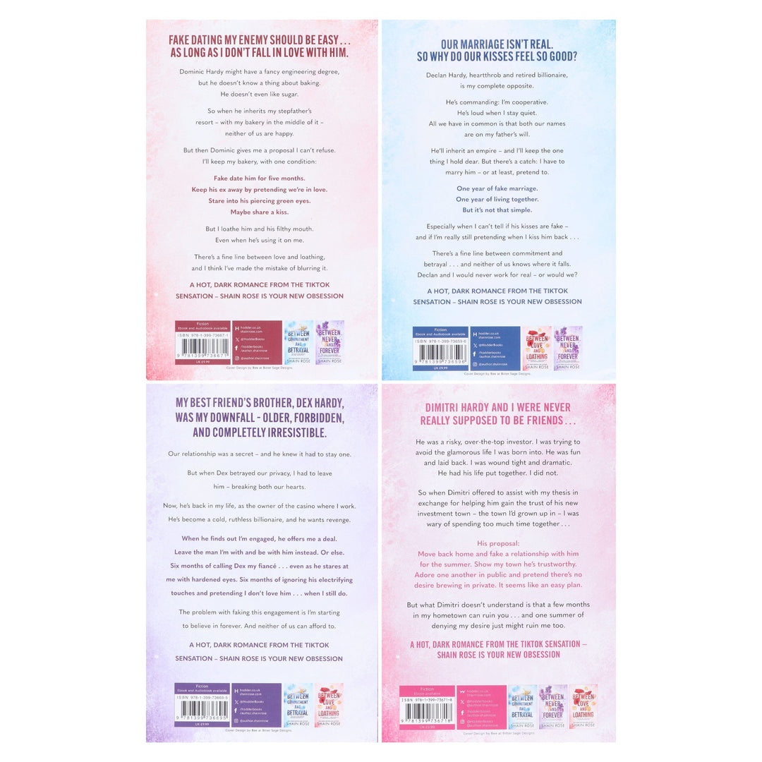 Hardy Billionaires Series By Shain Rose: 4 Books Collection Set - Fiction - Paperback