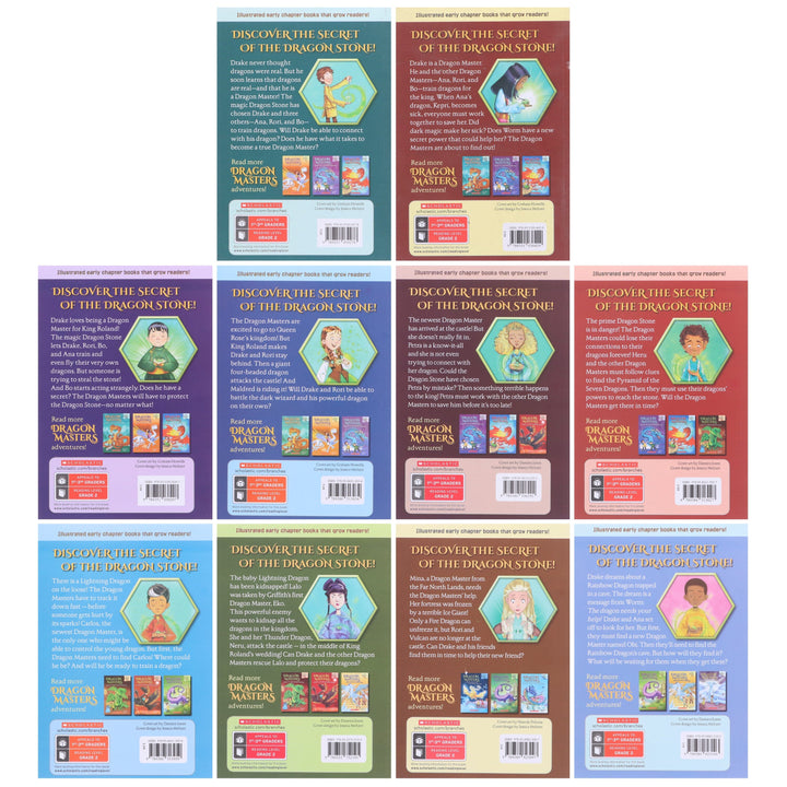 Dragon Masters Series (Book 1-10) By Tracey West 10 Illustrated Books Collection Set - Ages 6-9 - Paperback