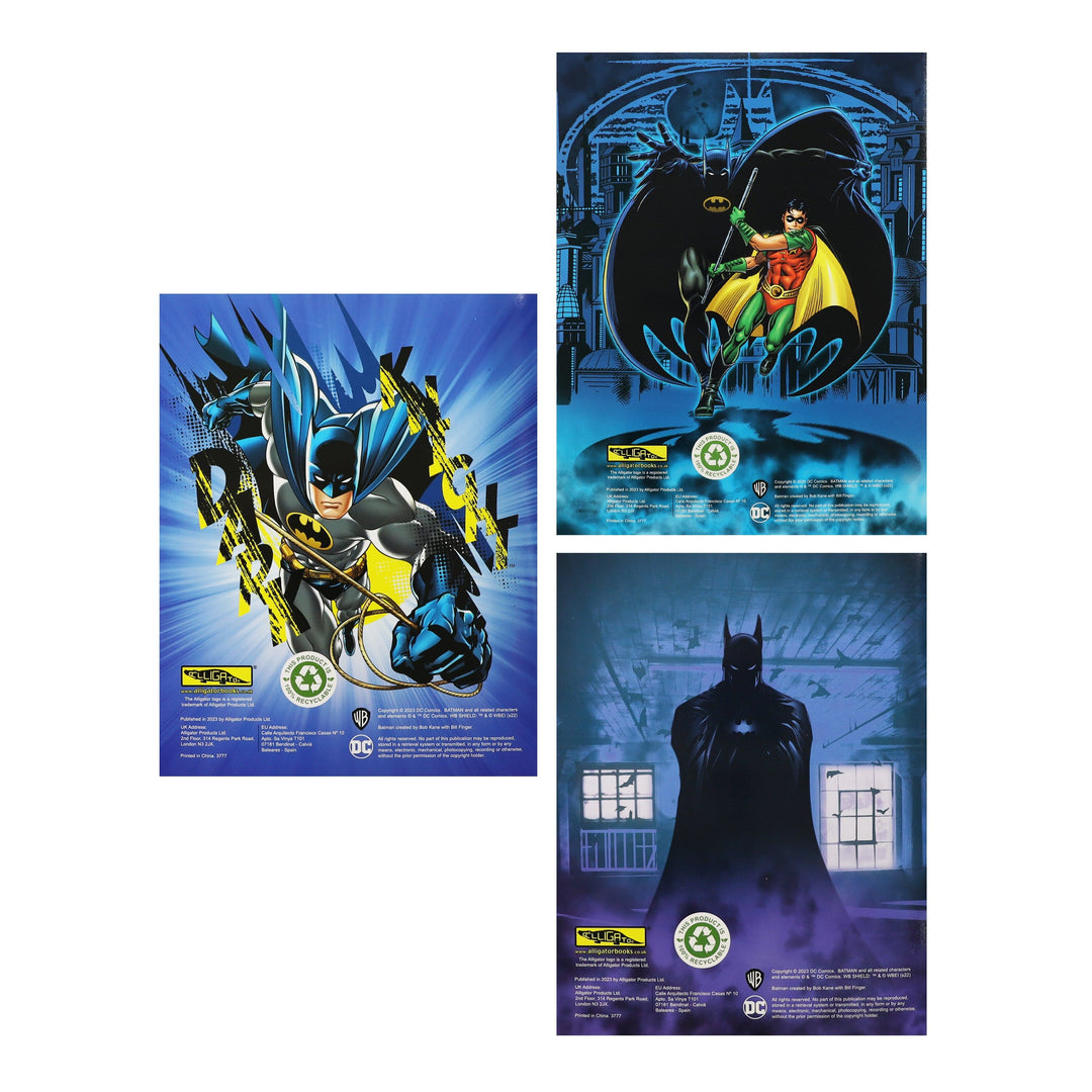 Batman Activity Pack Colouring Books & Stickers 3 Books Collection Set - Ages 3+ - Paperback