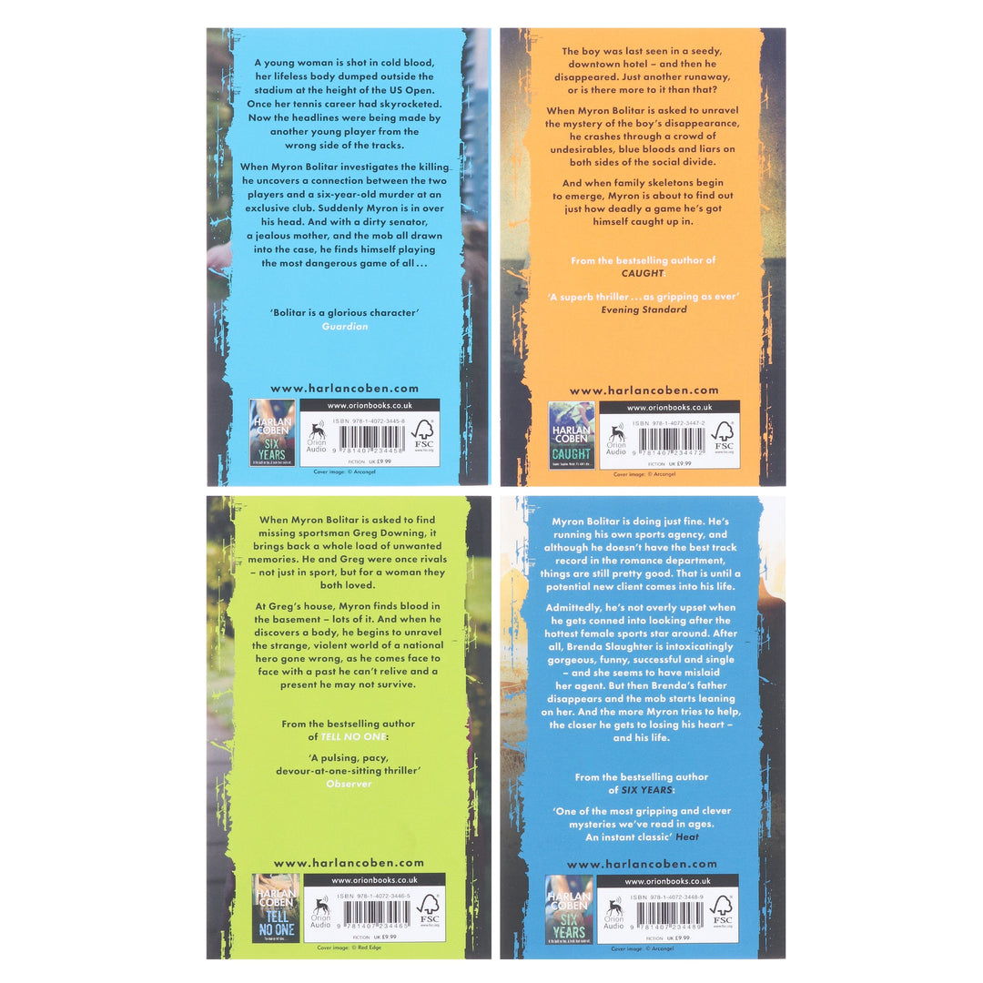 Myron Bolitar Series by Harlan Coben 4 Books Collection Set - Fiction - Paperback