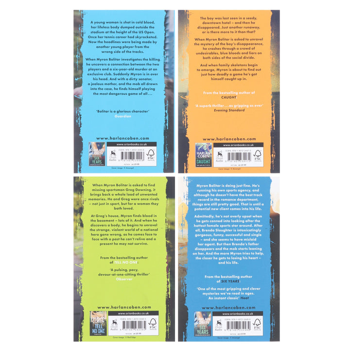 Myron Bolitar Series by Harlan Coben 4 Books Collection Set - Fiction - Paperback