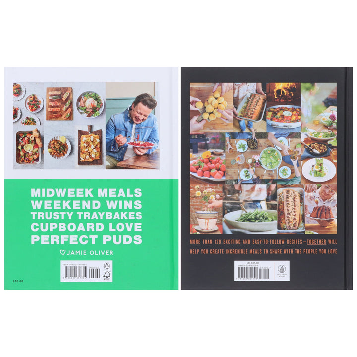 Together & Simply Jamie: By Jamie Oliver 2 Books Collection Set - Non Fiction - Hardback