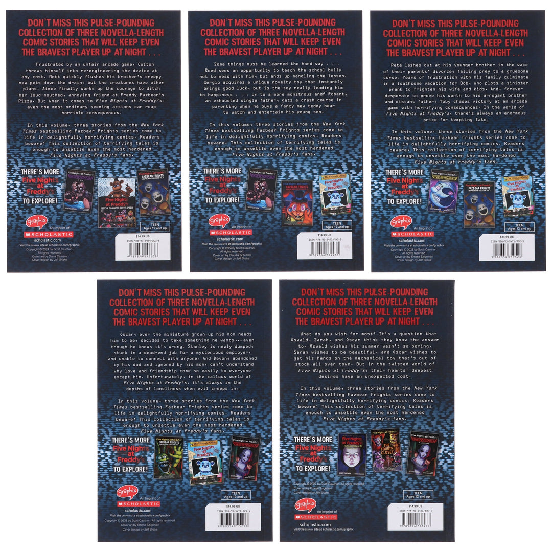 Five Nights at Freddy's: Fazbear Frights by Scott Cawthon 5 Graphic Novels Box Set - Ages 12+ - Paperback