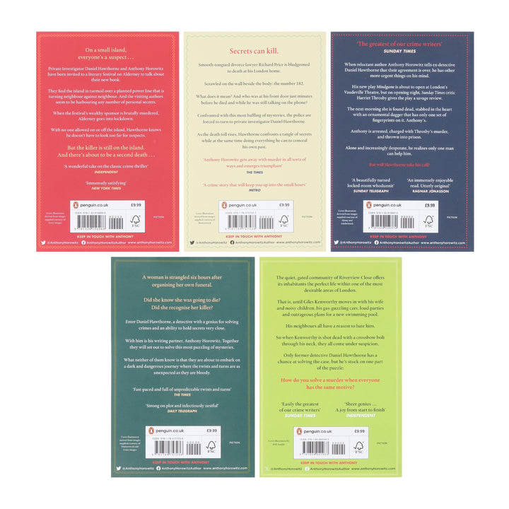 Hawthorne and Horowitz Mysteries Series by Anthony Horowitz 5 Books Collection Set - Fiction - Paperback