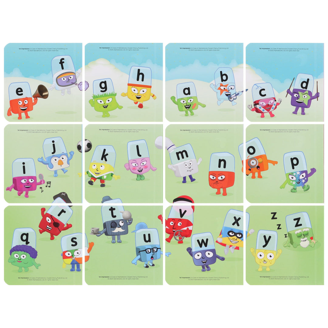 A Case of Alphablocks 12 Mini Books Collection Box Set - Ages 0-5 - Board Book