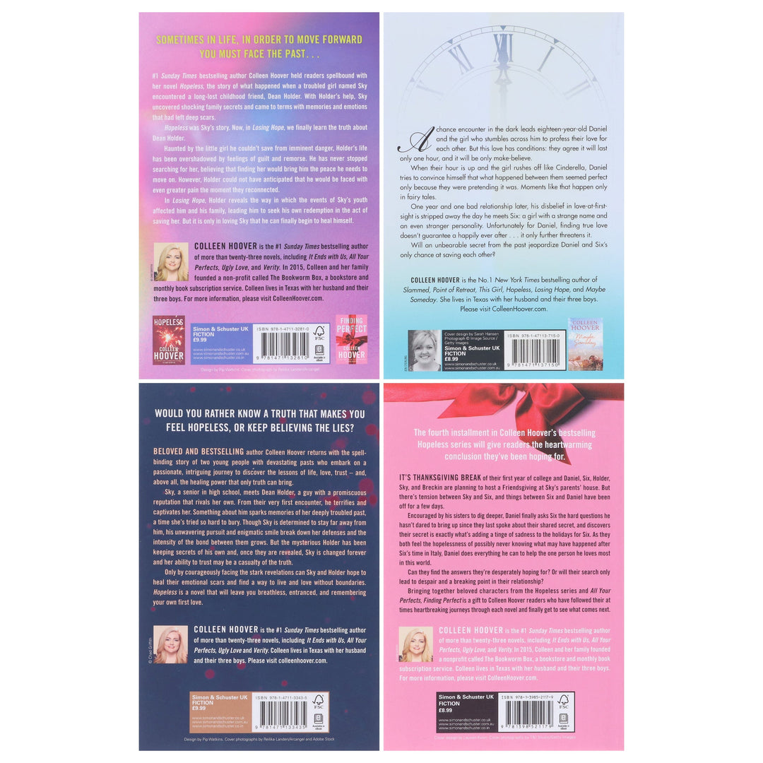 Hopeless Series By Colleen Hoover 4 Books Collection Set - Fiction - Paperback