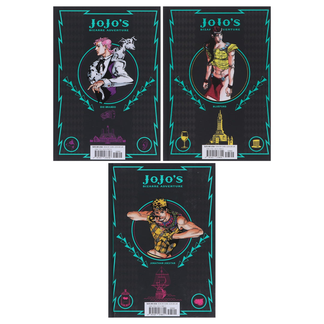 JoJo’s Bizarre Adventure: Part 1 - Phantom Blood (Vol. 1-3) by Hirohiko Araki 3 Books Collection Set - Fiction - Hardback