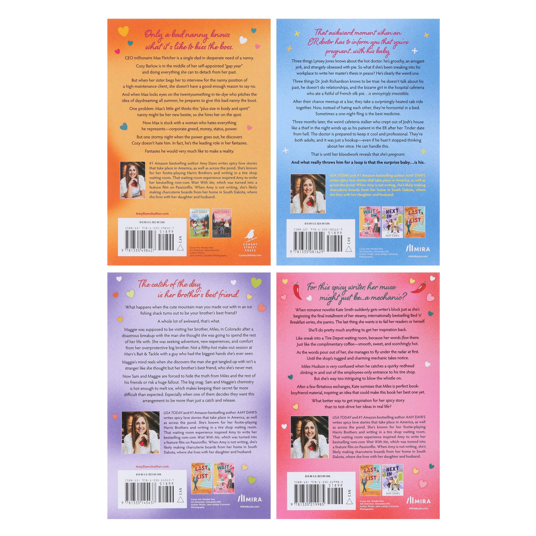Wait With Me Series by Amy Daws 4 Book Sprayed Edges Collection Set - Fiction - Paperback