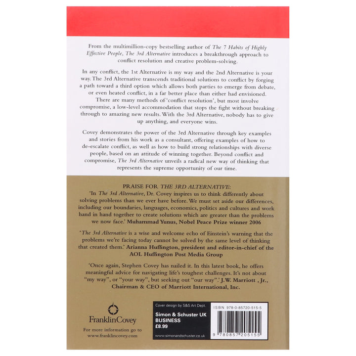 The 3rd Alternative: Sloving Life's Most Difficult Problems By Stephen R. Covey - Non Fiction - Paperback