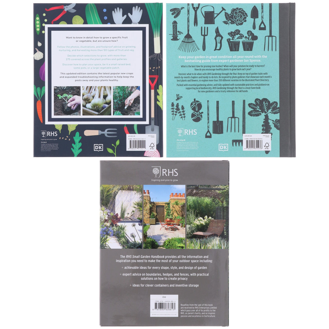 RHS Gardening Through the Year Collection 3 Books Set - Non Fiction - Hardback