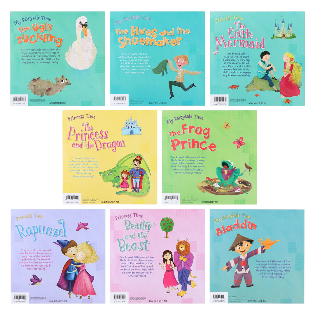 My Fairytale & Princess Time Children Collection Illustrated 8 Picture Books Set - Ages 3+ - Paperback
