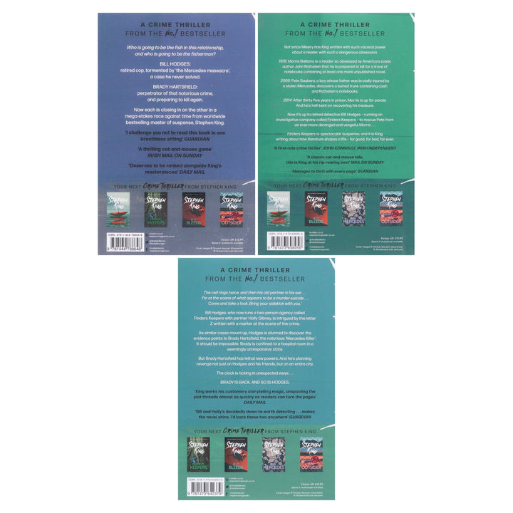 The Bill Hodges Trilogy by Stephen King 3 Books Collection Set - Fiction - Paperback