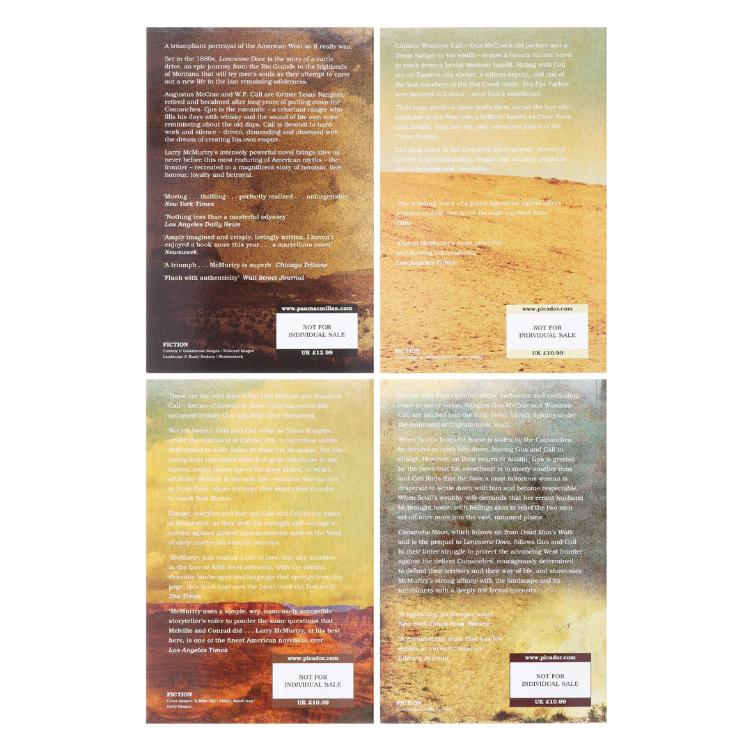 Lonesome Dove Series By Larry McMurtry 4 Books Collection - Fiction - Paperback