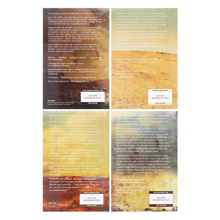 Lonesome Dove Series By Larry McMurtry 4 Books Collection - Fiction - Paperback