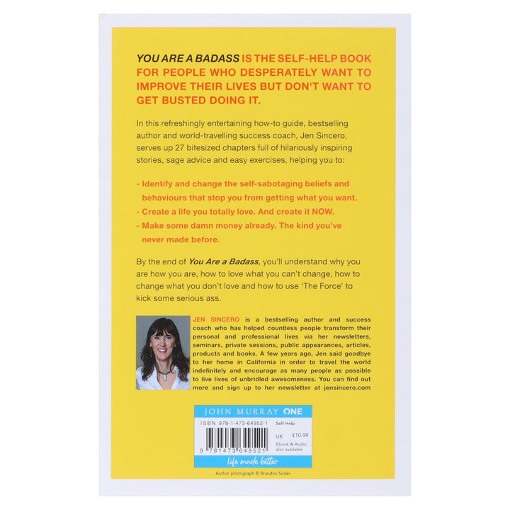 You Are a Badass: How to Stop Doubting Your Greatness and Start Living an Awesome Life by Jen Sincero - Non Fiction - Paperback