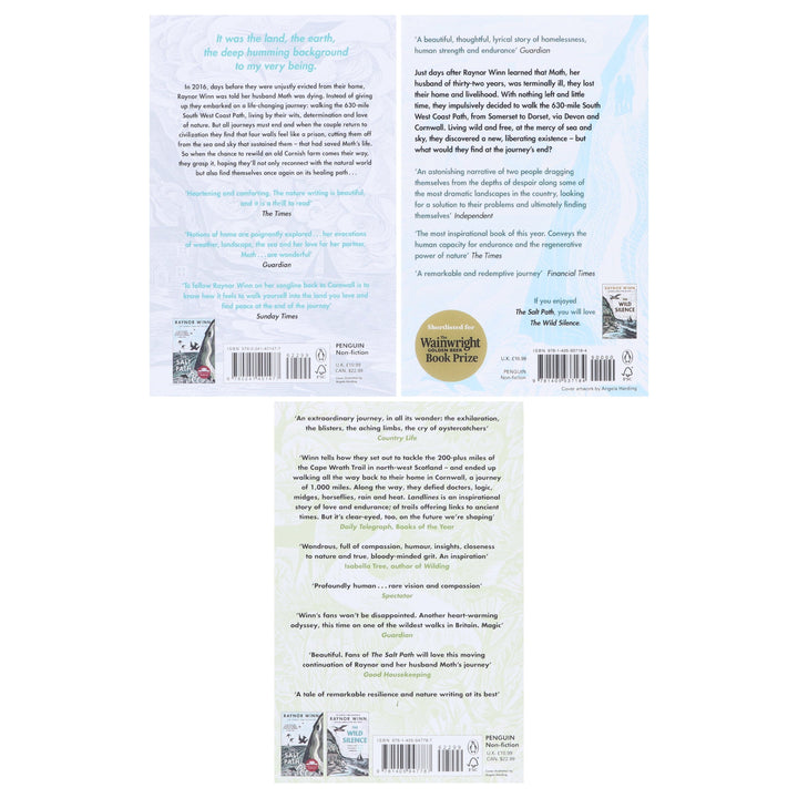 Raynor Winn Collection (The Wild Silence, The Salt Path & Landlines) 3 Books Set - Non Fiction - Paperback