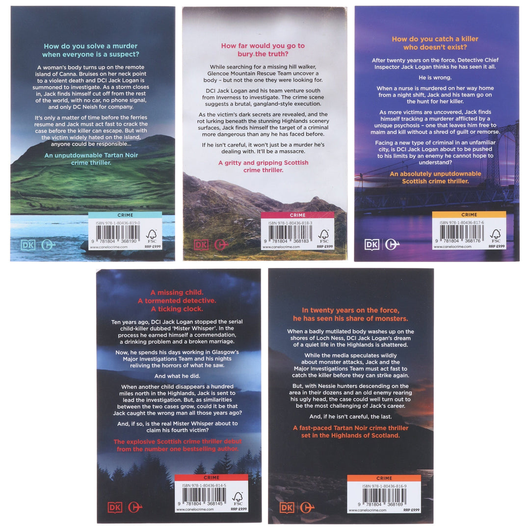 DCI Logan Crime Thrillers (Book 1-5) by JD Kirk 5 Books Collection Set - Fiction - Paperback