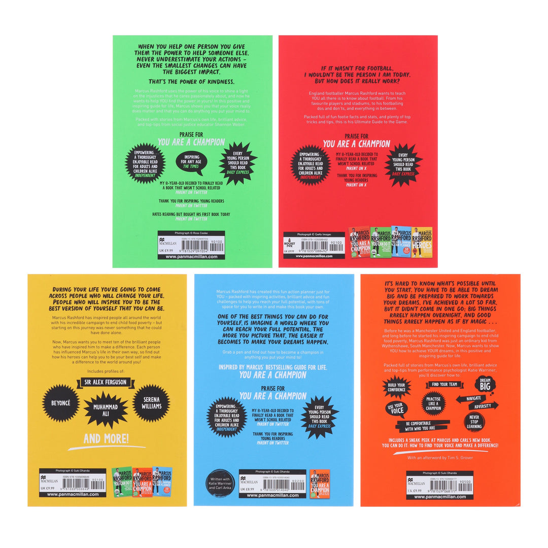 Marcus Rashford's You Can Do It: 5 Books Collection Set - Ages 10-14 - Paperback