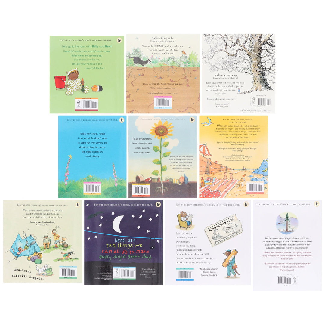 The Great Outdoors: 10 Wild and Wonderful Picture Books Collection Set - Ages 2-7 - Paperback