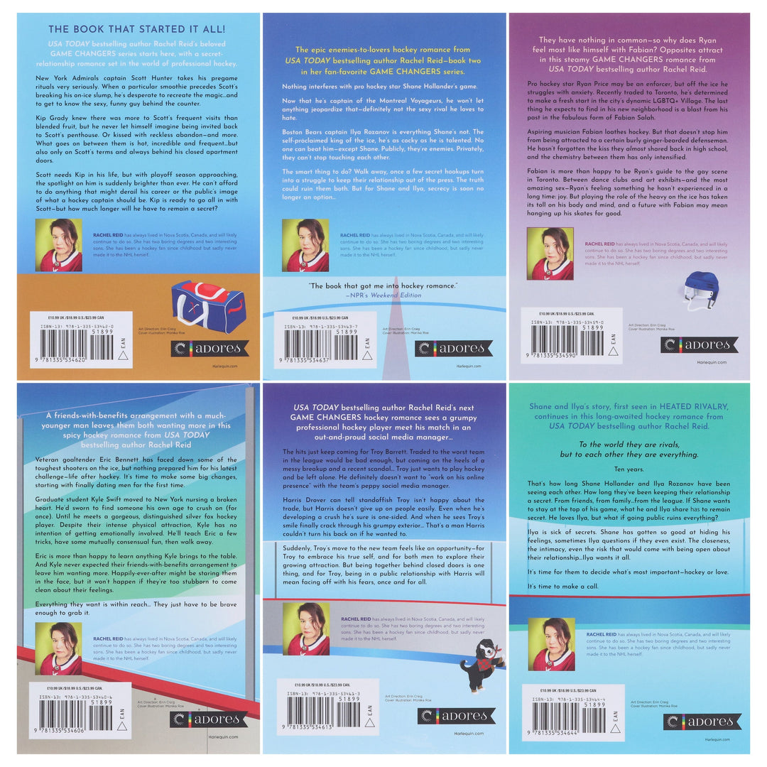 Heated Rivalry: Game Changers Series by Rachel Reid 6 Books Collection Set - Fiction - Paperback