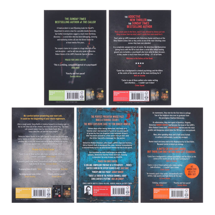 Robert Hunter Thriller Series by Chris Carter 5 Books Collection Set - Fiction - Paperback