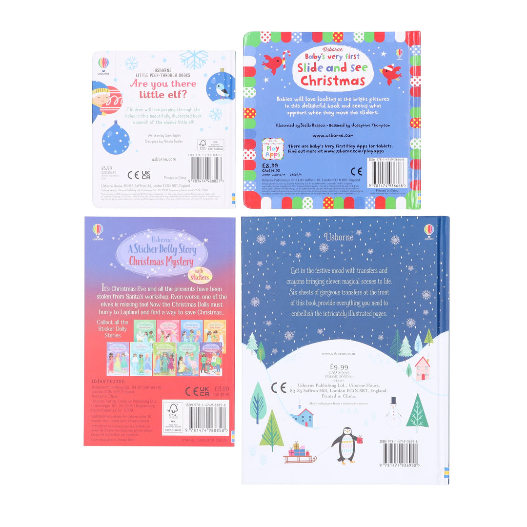 Usborne Christmas Collection by Various Contributors : 4 Books Set - Ages 5+ - Hardback/Paperback