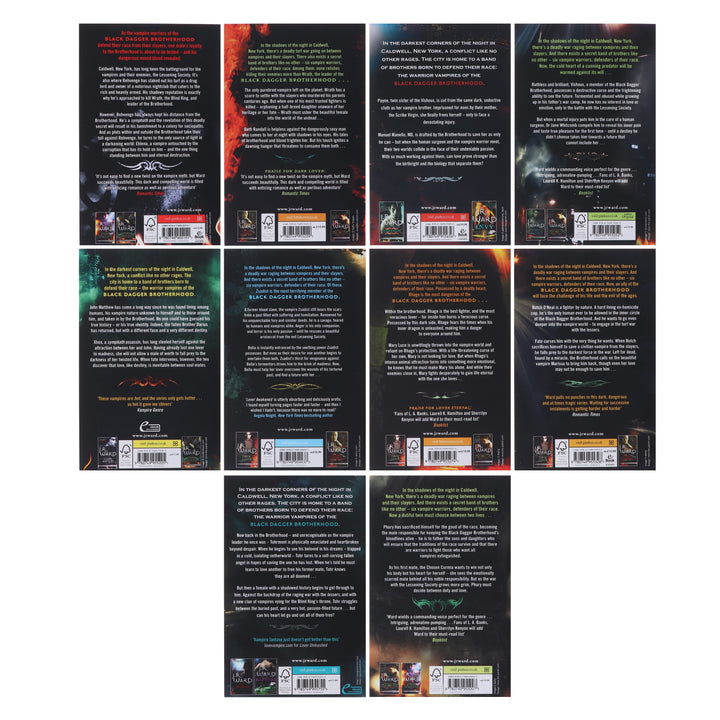 Black Dagger Brotherhood Series by J.R. Ward 10 Books Collection Set - Fiction - Paperback