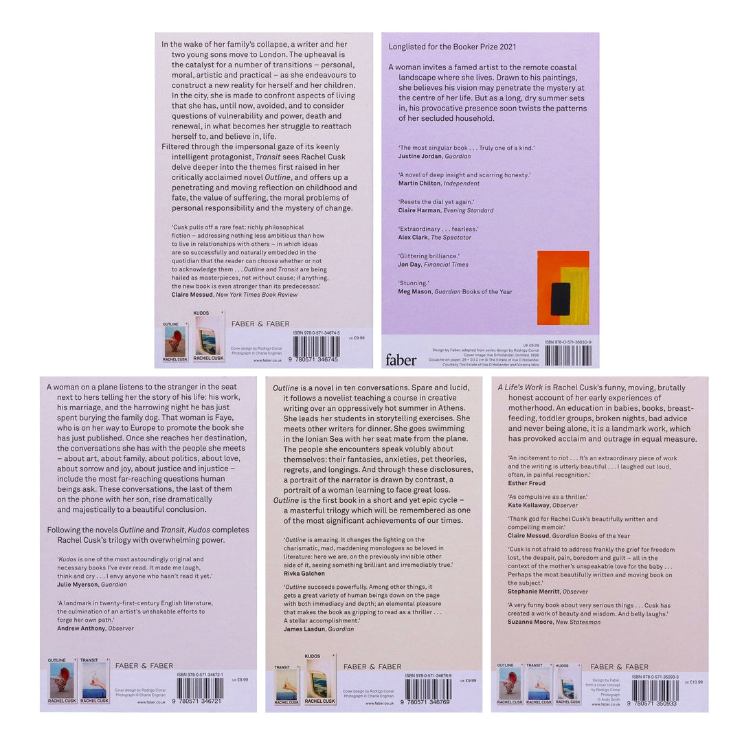 Outline Series by Rachel Cusk 5 Books Collection Set - Fiction - Paperback