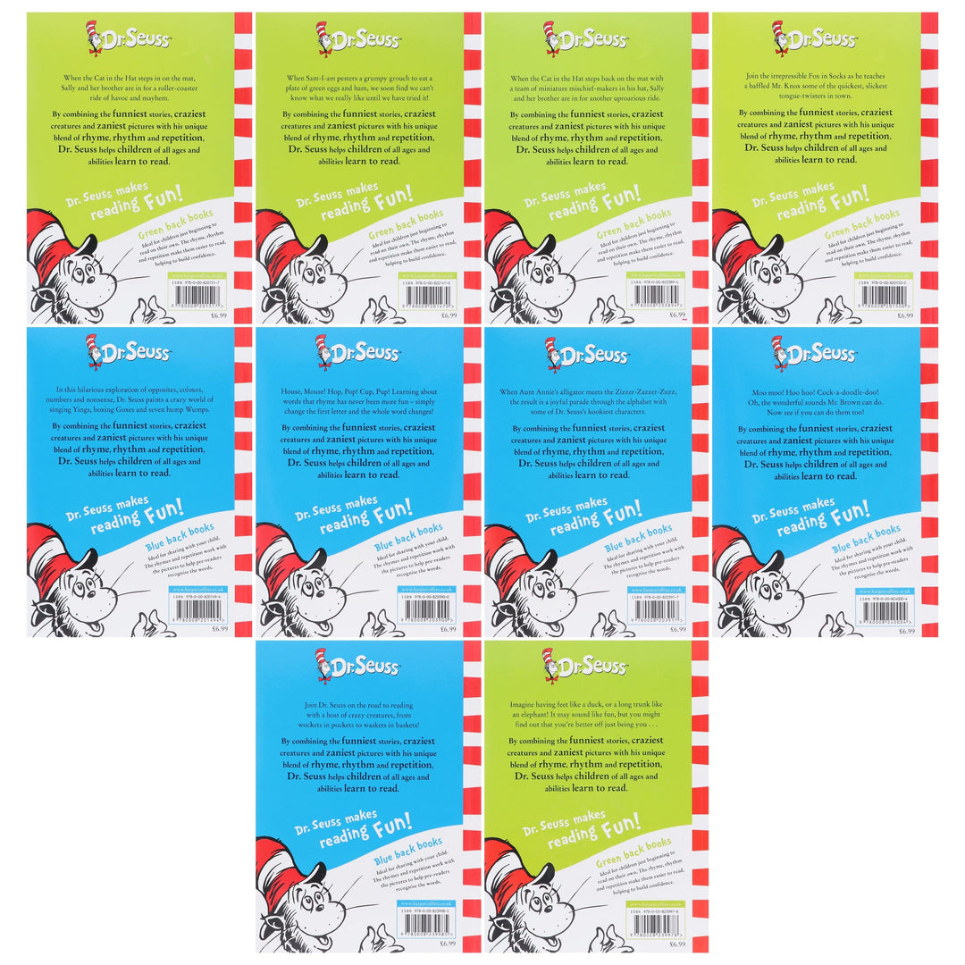 A Classic Case Of Dr. Seuss (Book 1-10) 10 Books Collection Set - Age 3+ - Paperback