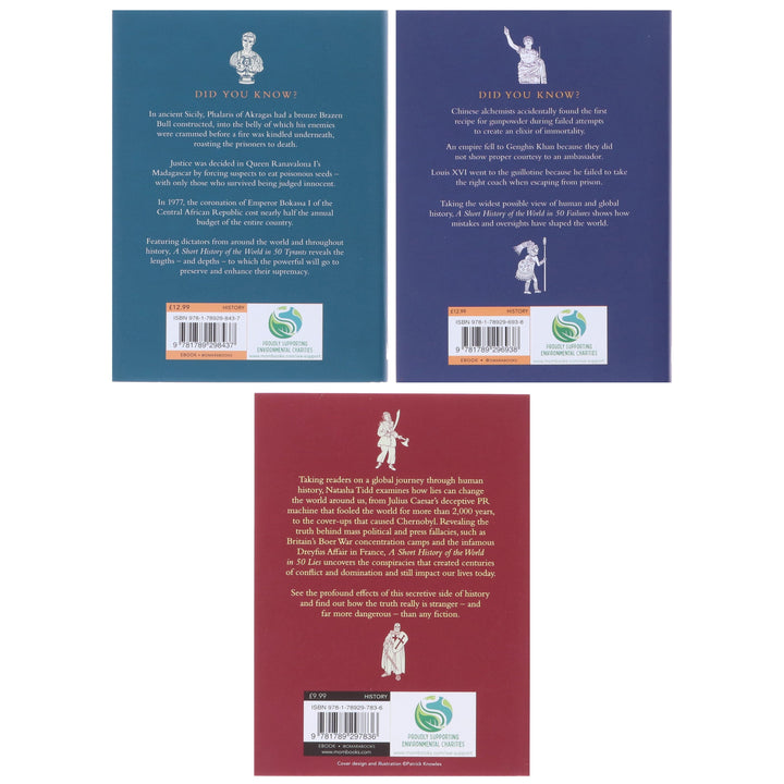 A Short History of the World Series by Ben Gazur & Natasha Tidd 3 Books Collection Set - Non Fiction - Paperback/Hardback