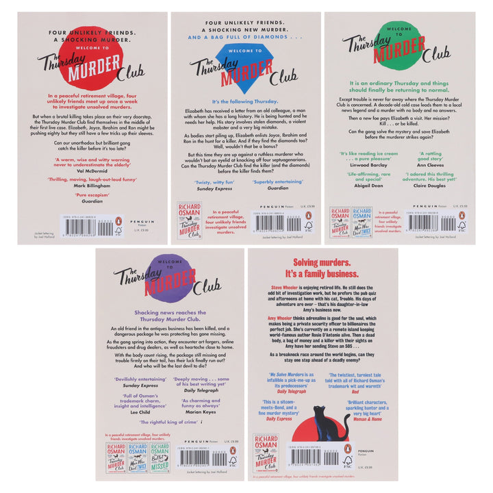 Thursday Murder Club & We Solve Murders Series by Richard Osman 5 Books Collection Set - Fiction - Paperback