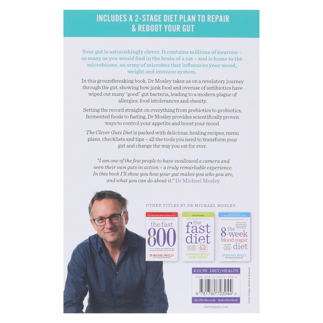 The Clever Guts Diet: How to revolutionise your body from the inside out by Dr Michael Mosley - Non Fiction - Paperback