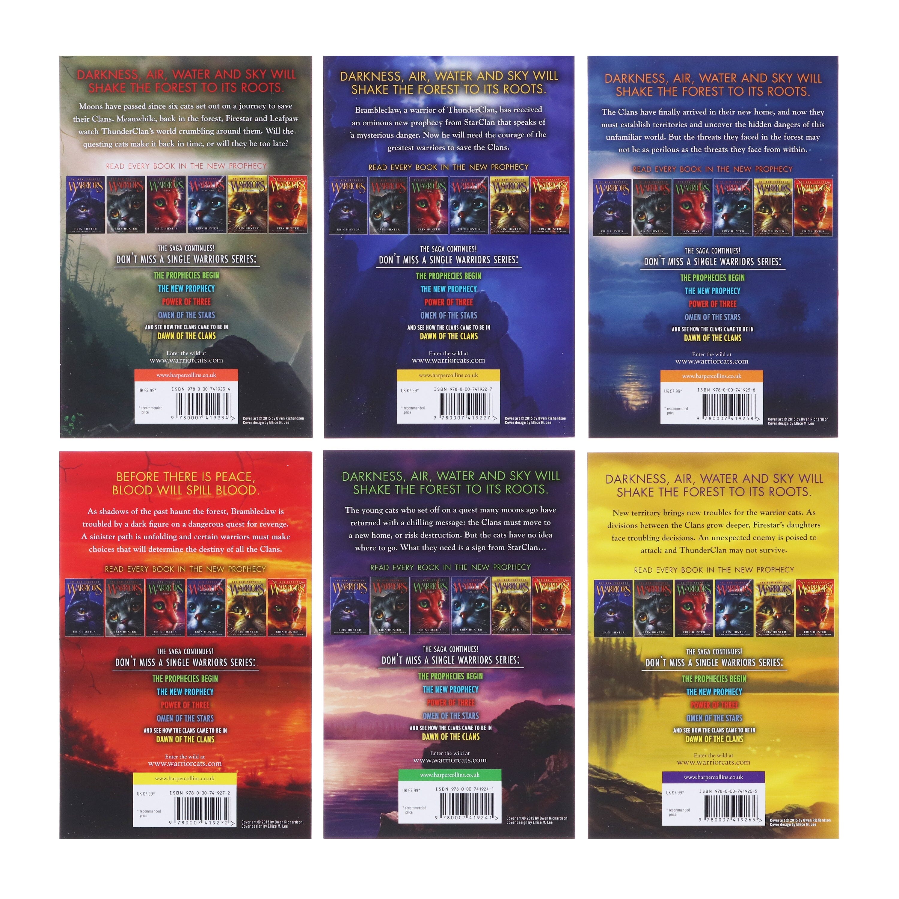 Warrior Cats (Series 2) The New Prophecy Books – American